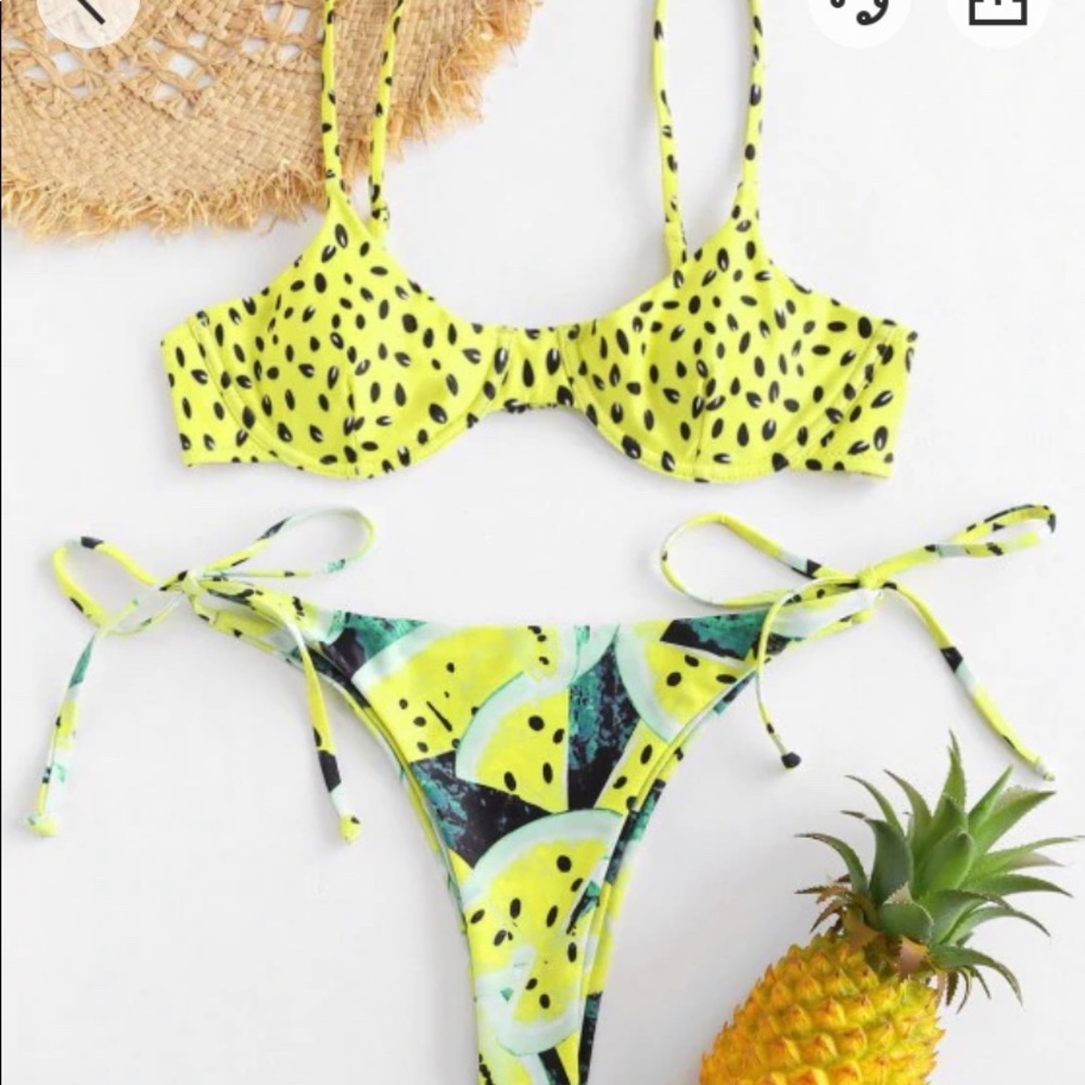 Cute watermelon print bikini